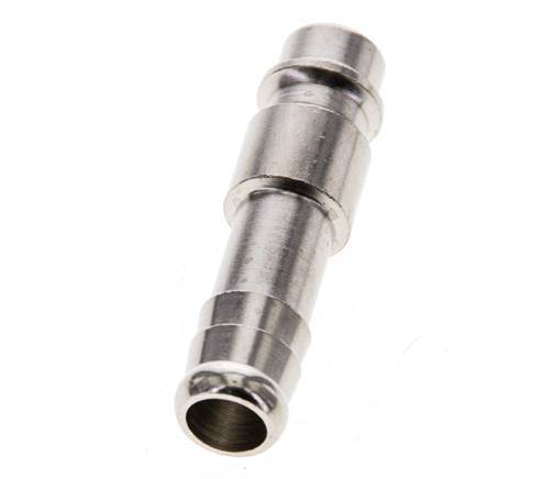 Nickel-plated Brass DN 7.2 (Euro) Air Coupling Plug 10 mm Hose Pillar [2 Pieces]