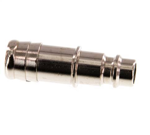 Nickel-plated Brass DN 7.2 (Euro) Air Coupling Plug 13 mm Hose Pillar [2 Pieces]