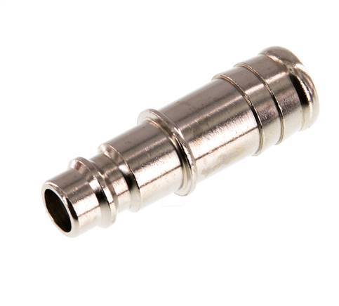 Nickel-plated Brass DN 7.2 (Euro) Air Coupling Plug 13 mm Hose Pillar [2 Pieces]