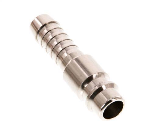 Nickel-plated Brass DN 7.2 (Euro) Air Coupling Plug 8 mm Hose Pillar [2 Pieces]