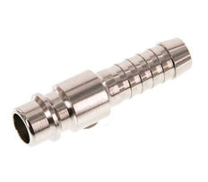 Nickel-plated Brass DN 7.2 (Euro) Air Coupling Plug 8 mm Hose Pillar [2 Pieces]