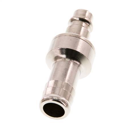 Nickel-plated Brass DN 7.2 (Euro) Air Coupling Plug 13 mm Hose Pillar Double Shut-Off