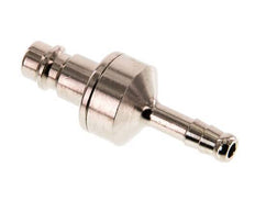 Nickel-plated Brass DN 7.2 (Euro) Air Coupling Plug 6 mm Hose Pillar Double Shut-Off