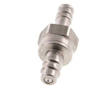 Stainless steel DN 7.2 (Euro) Air Coupling Plug 10 mm Hose Pillar Double Shut-Off