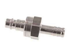 Stainless steel DN 7.2 (Euro) Air Coupling Plug 10 mm Hose Pillar Double Shut-Off