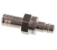 Stainless steel DN 7.2 (Euro) Air Coupling Plug 13 mm Hose Pillar Double Shut-Off