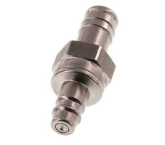 Stainless steel DN 7.2 (Euro) Air Coupling Plug 13 mm Hose Pillar Double Shut-Off