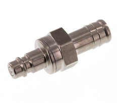 Stainless steel DN 7.2 (Euro) Air Coupling Plug 13 mm Hose Pillar Double Shut-Off