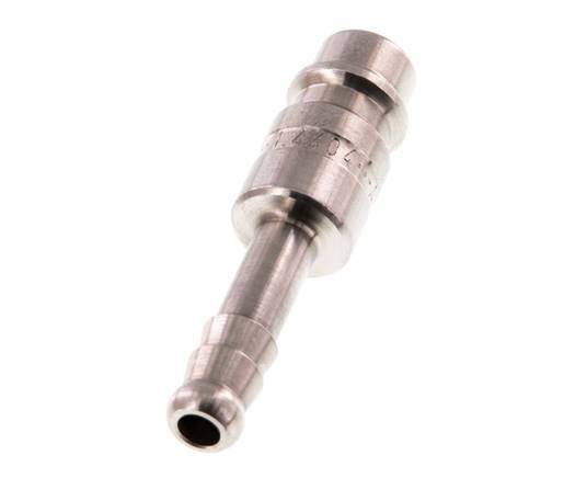 Stainless Steel 316L DN 7.2 (Euro) Air Coupling Plug 6 mm Hose Pillar