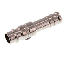 Stainless Steel 316L DN 7.2 (Euro) Air Coupling Plug 10 mm Hose Pillar Double Shut-Off