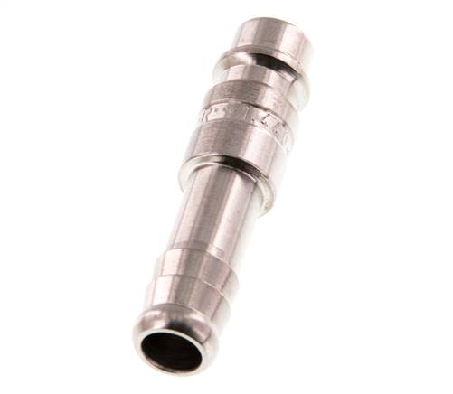 Stainless Steel 316L DN 7.2 (Euro) Air Coupling Plug 10 mm Hose Pillar Double Shut-Off