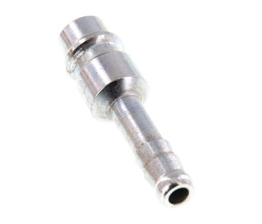 Hardened steel DN 7.2 (Euro) Air Coupling Plug 6 mm Hose Pillar [2 Pieces]