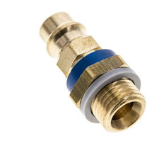 Brass DN 7.2 (Euro) Blue-Coded Air Coupling Plug G 1/4 inch Male