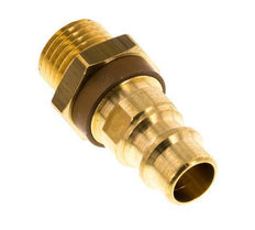 Brass DN 7.2 (Euro) Brown-Coded Air Coupling Plug G 1/4 inch Male