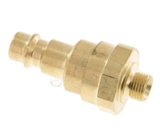 Brass DN 7.2 (Euro) Air Coupling Plug G 1/8 inch Male with Check Valve