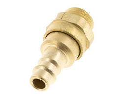 Brass DN 7.2 (Euro) Air Coupling Plug G 3/8 inch Male with Check Valve