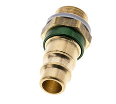 Brass DN 7.2 (Euro) Green-Coded Air Coupling Plug G 1/4 inch Male