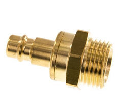 Brass DN 7.2 (Euro) Air Coupling Plug G 1/2 inch Male Double Shut-Off