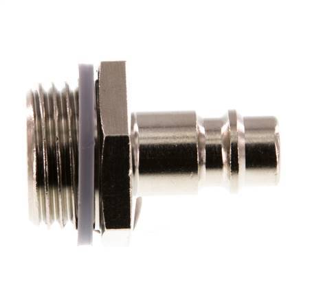 Nickel-plated Brass DN 7.2 (Euro) Air Coupling Plug G 1/2 inch Male [2 Pieces]