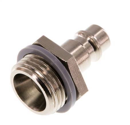 Nickel-plated Brass DN 7.2 (Euro) Air Coupling Plug G 1/2 inch Male [2 Pieces]