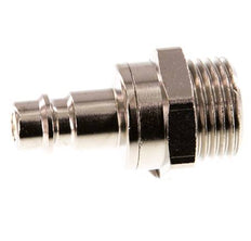 Nickel-plated Brass DN 7.2 (Euro) Air Coupling Plug G 1/2 inch Male Double Shut-Off