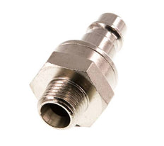 Nickel-plated Brass DN 7.2 (Euro) Air Coupling Plug G 1/4 inch Male Double Shut-Off
