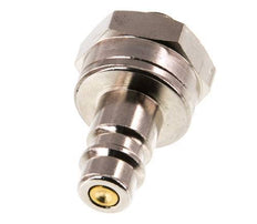 Nickel-plated Brass DN 7.2 (Euro) Air Coupling Plug G 1/8 inch Male Double Shut-Off