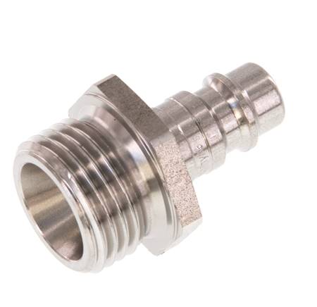 Stainless steel DN 7.2 (Euro) Air Coupling Plug G 1/2 inch Male