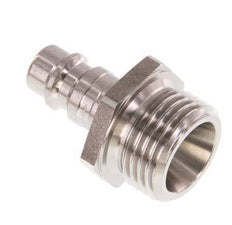 Stainless steel DN 7.2 (Euro) Air Coupling Plug G 1/2 inch Male