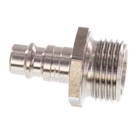 Stainless steel DN 7.2 (Euro) Air Coupling Plug G 1/2 inch Male