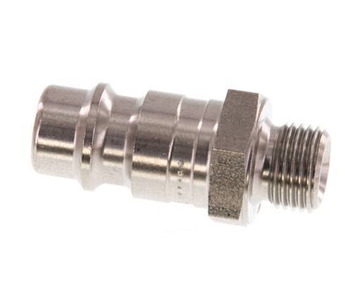 Stainless steel DN 7.2 (Euro) Air Coupling Plug G 1/8 inch Male