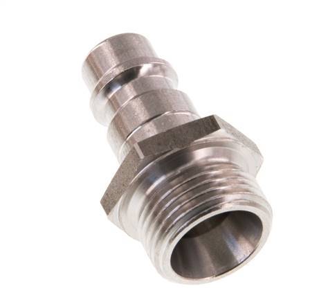 Stainless steel DN 7.2 (Euro) Air Coupling Plug G 3/8 inch Male