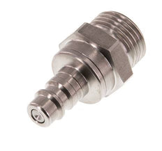Stainless steel DN 7.2 (Euro) Air Coupling Plug G 1/2 inch Male Double Shut-Off