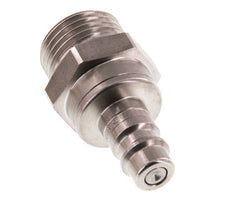 Stainless steel DN 7.2 (Euro) Air Coupling Plug G 1/2 inch Male Double Shut-Off