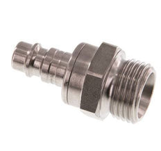 Stainless steel DN 7.2 (Euro) Air Coupling Plug G 1/2 inch Male Double Shut-Off