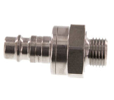 Stainless steel DN 7.2 (Euro) Air Coupling Plug G 1/4 inch Male Double Shut-Off