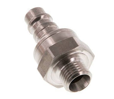 Stainless steel DN 7.2 (Euro) Air Coupling Plug G 1/4 inch Male Double Shut-Off