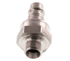 Stainless steel DN 7.2 (Euro) Air Coupling Plug G 1/4 inch Male Double Shut-Off