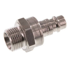 Stainless steel DN 7.2 (Euro) Air Coupling Plug G 3/8 inch Male Double Shut-Off