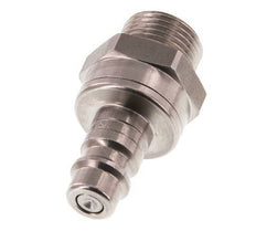 Stainless steel DN 7.2 (Euro) Air Coupling Plug G 3/8 inch Male Double Shut-Off