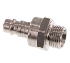 Stainless steel DN 7.2 (Euro) Air Coupling Plug G 3/8 inch Male Double Shut-Off