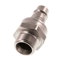 Stainless steel DN 7.2 (Euro) Air Coupling Plug G 3/8 inch Male Double Shut-Off