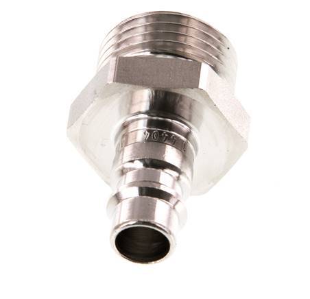 Stainless Steel 316L DN 7.2 (Euro) Air Coupling Plug G 1/2 inch Male