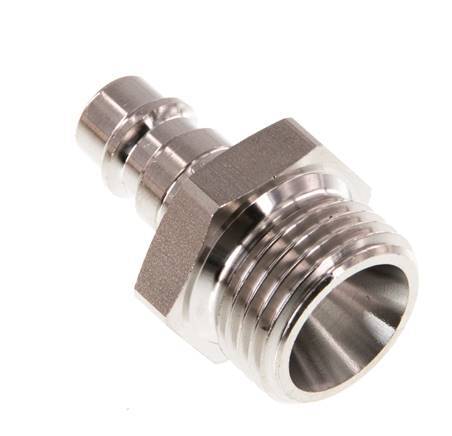 Stainless Steel 316L DN 7.2 (Euro) Air Coupling Plug G 1/2 inch Male