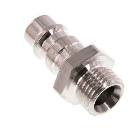 Stainless Steel 316L DN 7.2 (Euro) Air Coupling Plug G 1/4 inch Male