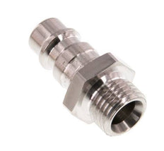Stainless Steel 316L DN 7.2 (Euro) Air Coupling Plug G 1/4 inch Male