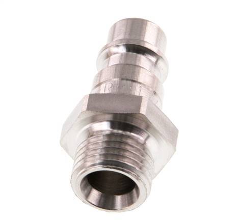 Stainless Steel 316L DN 7.2 (Euro) Air Coupling Plug G 1/4 inch Male