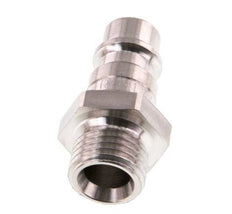 Stainless Steel 316L DN 7.2 (Euro) Air Coupling Plug G 1/4 inch Male