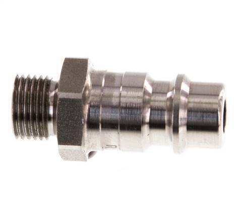 Stainless Steel 316L DN 7.2 (Euro) Air Coupling Plug G 1/8 inch Male