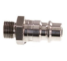 Stainless Steel 316L DN 7.2 (Euro) Air Coupling Plug G 1/8 inch Male
